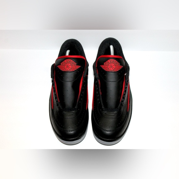 Jordan Air Jordan 2 Retro Low Black Fire Red Low-top basketball shoes DV9956-006 - Picture 3 of 10